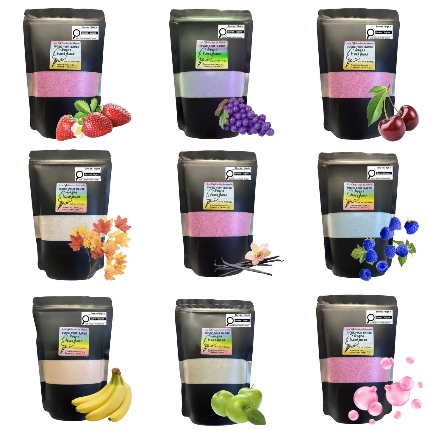 Sucre pour barbes à papa